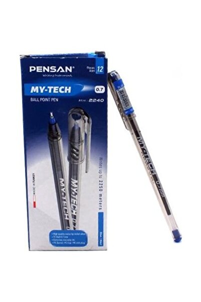 Pensan Tükenmez Kalem Mavi Renk 0.7mm 12'li