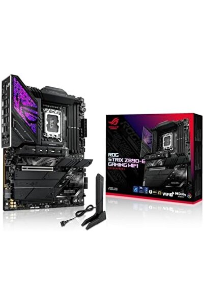 ASUS ROG Strix Z890-E Motherboard with Intel ATX Socket, ASUS, DDR5 Slot, PCIe 5.0 Port, GPU, Dual M.7 Sl