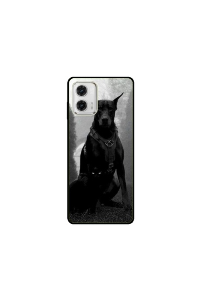 Atlas Персонализиран калъф тип Motorola Moto G53, Доберман, , S1D1M0018