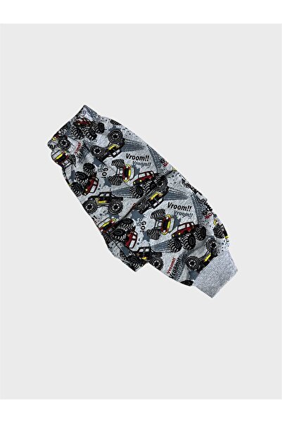 ALİŞ KİDS Σετ παιδικών αγοριών, βαμβακερό γκρι, μακρυμάνικο, εποχικό σετ πιτζάμες με σχέδιο τζιπ