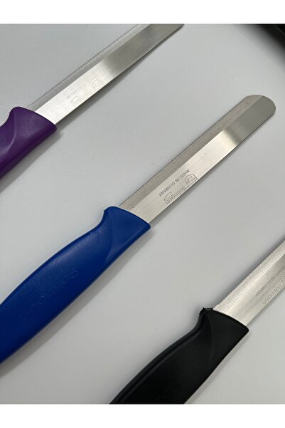 Solingen Orijinal Ritter Micro Et Sebze Doğrama Bıçağı 3 Adet - Mor-Lacivert-Siyah