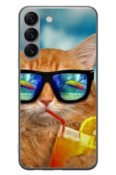 Atlas Husa personalizata tip carcasa Samsung Galaxy S23, Cool Cat, , S1D1M0031