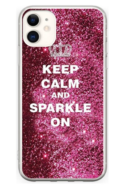 Atlas Husa personalizata tip carcasa Apple iPhone 11, Keep Calm and Sparkle O...