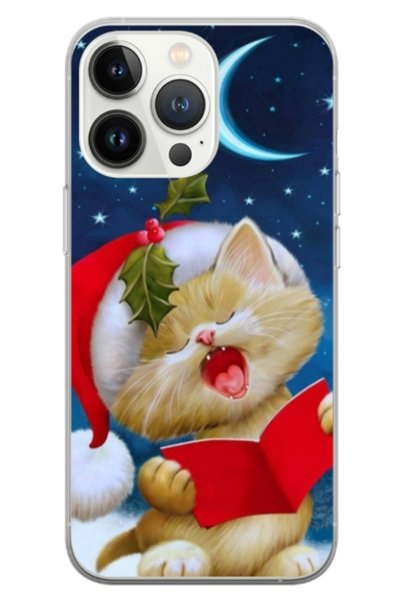 Atlas Εξατομικευμένη θήκη τύπου Apple iPhone 15 Pro, Christmas Cat, , S1D1M0048