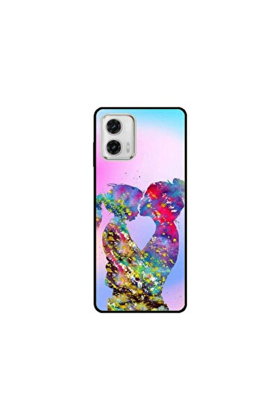 Atlas Εξατομικευμένη θήκη τύπου Motorola Moto G53, Colorful Love, , S1D1M0376
