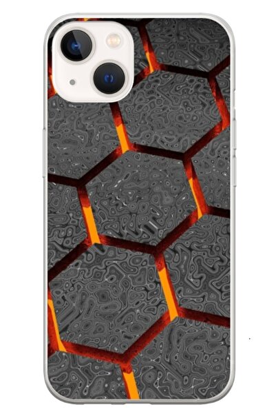 Atlas Εξατομικευμένη θήκη τύπου Apple iPhone 13 Mini, Lava Hex, , S1D1M0265