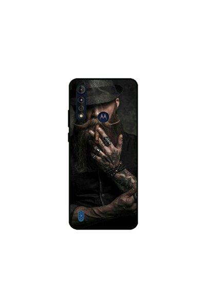 Atlas Εξατομικευμένη θήκη τύπου Motorola Moto G8, Beard Man, , S1D1M0355