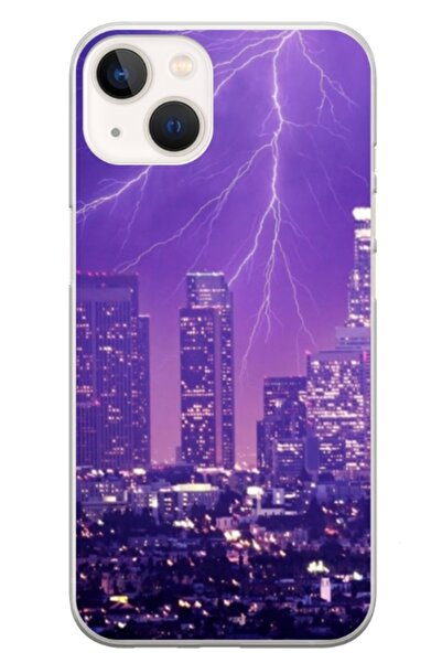 Atlas Husa personalizata tip carcasa Apple iPhone 14 Plus, Purple Lightning, ...
