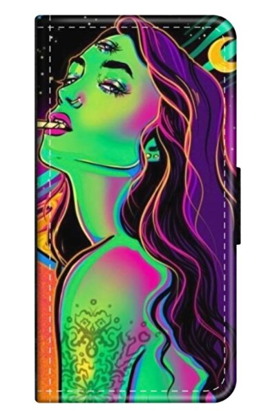 Atlas Εξατομικευμένη θήκη βιβλίου Motorola Moto G54, Colorful Girl, , S1D1M0249