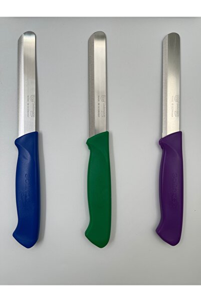Solingen Orijinal Ritter Micro Et Sebze Doğrama Bıçağı 3 Adet - Lacivert-Yeşil-Mor