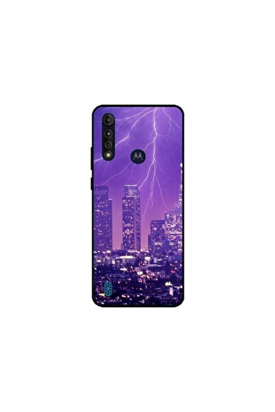 Atlas Husa personalizata tip carcasa Motorola Moto G8, Purple Lightning, , S1...