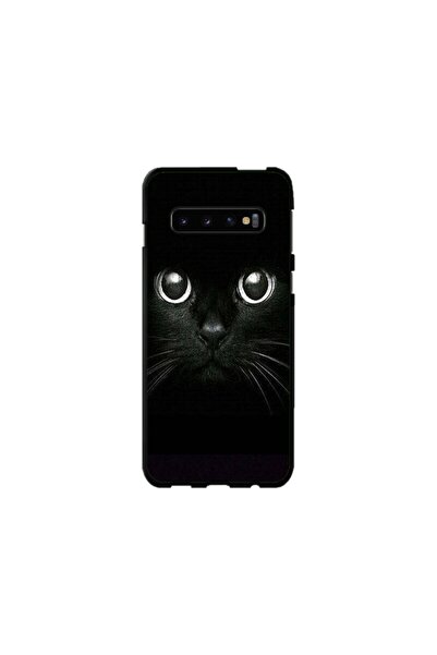 Atlas Εξατομικευμένη θήκη τύπου Samsung Galaxy S10 Plus, Black Cat 1, , S1D1M...