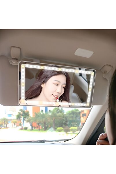 prasonx Rechargeable LED Makeup Mirror for All Cars