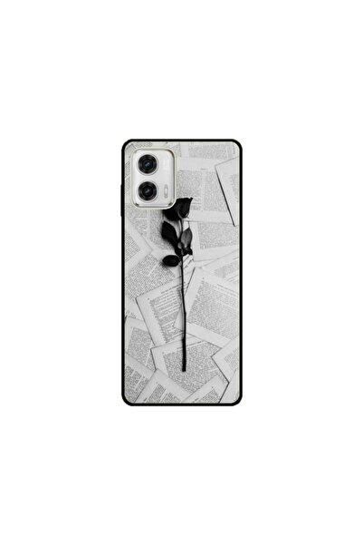 Atlas Husa personalizata tip carcasa Motorola Moto E22, Black Rose, , S1D1M0021