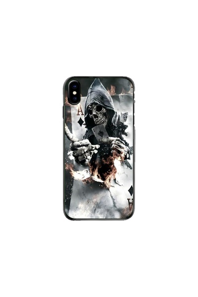 Atlas Husa personalizata tip carcasa Apple iPhone XS, Skeleton Cards, , S1D1M...