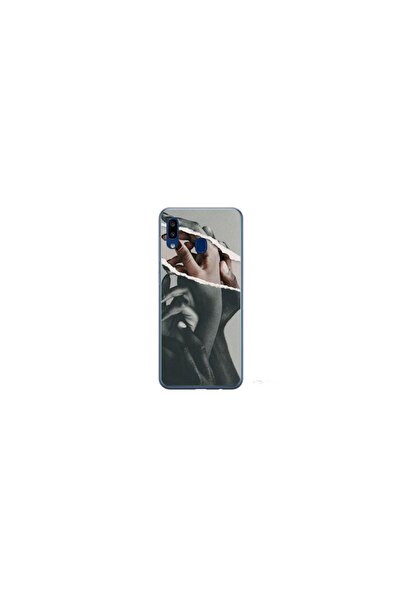 Atlas Husa personalizata tip carcasa Samsung Galaxy A40, Black and White Hands, , S1D1M0300