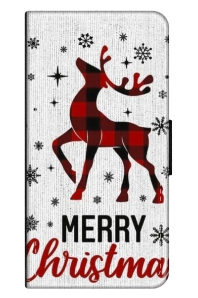 Atlas Personalized Motorola Moto E7 Power Wallet Case, Merry Christmas Reinde...