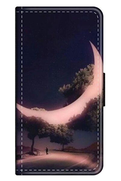 Atlas Husa personalizata tip carte Samsung Galaxy A54, Moon in the Trees, , S...