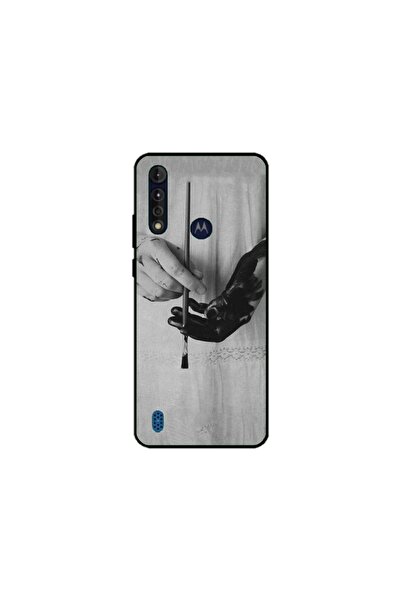 Atlas Husa personalizata tip carcasa Motorola Moto G8 Power Lite, Black Paint...