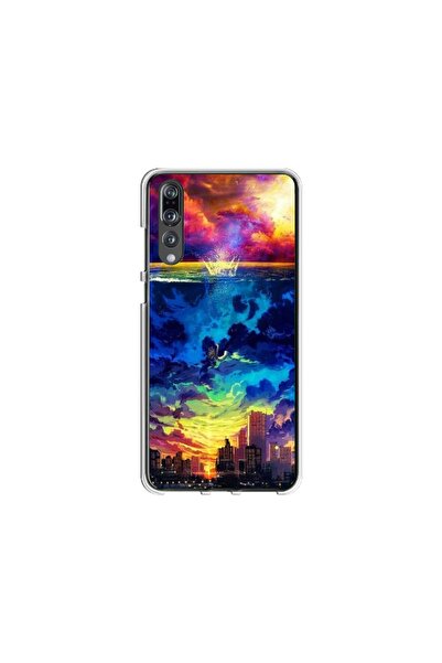 Atlas Husa personalizata tip carcasa Huawei P20, Abstract City, , S1D1M0263