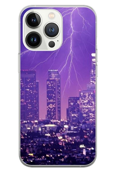 Atlas Husa personalizata tip carcasa Apple iPhone 13 Pro Max, Purple Lightnin...