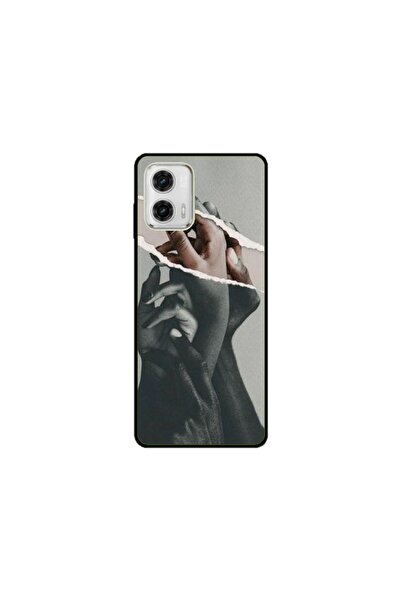 Atlas Husa personalizata tip carcasa Motorola Moto G73, Black and White Hands, , S1D1M0300