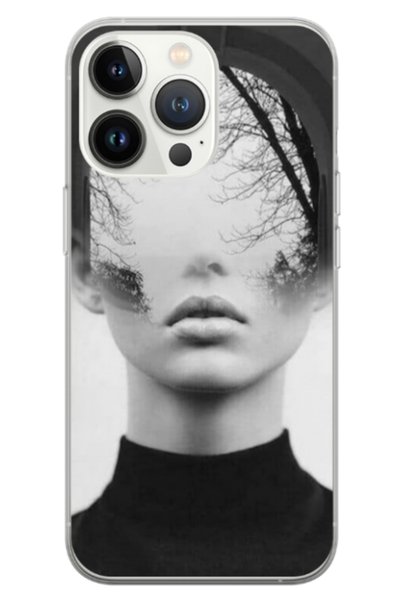 Atlas Husa personalizata tip carcasa Apple iPhone 13 Pro Max, Abstract Lady, ...