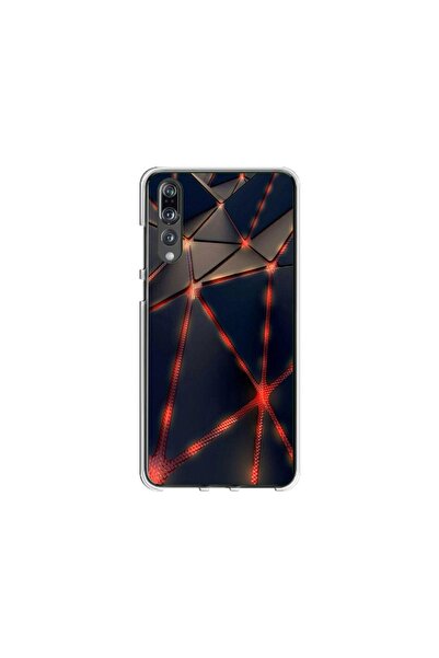 Atlas Персонализиран калъф тип Huawei P20 Lite, Лава триъгълници, , S1D1M0367