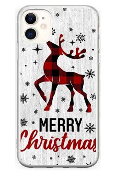Atlas Husa personalizata tip carcasa Apple iPhone 11, Merry Christmas Reindee...
