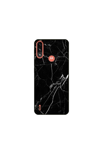 Atlas Husa personalizata tip carcasa Motorola Moto E7 Power, Black Marble, , S1D1M0229