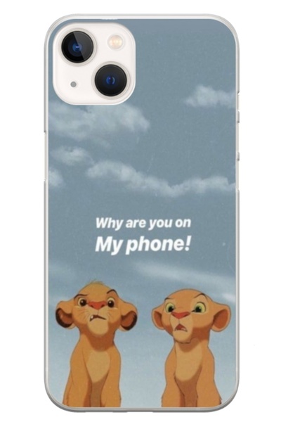 Atlas Προσαρμοσμένη θήκη Apple iPhone 13 Mini, Γιατί είσαι στο τηλέφωνό μου, ...