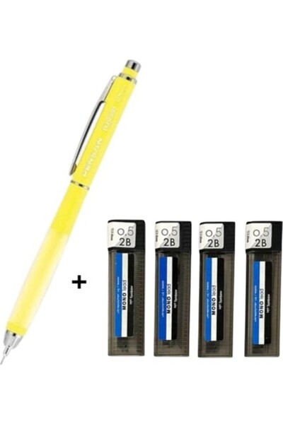 Pensan قلم آي كيو بلس متعدد الاستخدامات 0.5 و4 قطع 0.5 2b طرف تومبو