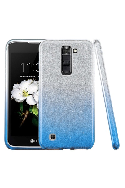 Atlas Husa SAMSUNG Galaxy S7 Edge - Luxury Glitter TSS, Argintiu\Albastru