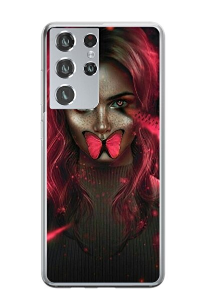 Atlas Προσαρμοσμένη θήκη Samsung Galaxy S22 Ultra, Butterfly Mouth 2, S1D1M0352