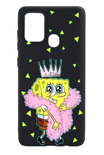 Atlas Husa Silicon SpondeBob, compatibila cu Motorola Moto G60, rezistenta la...