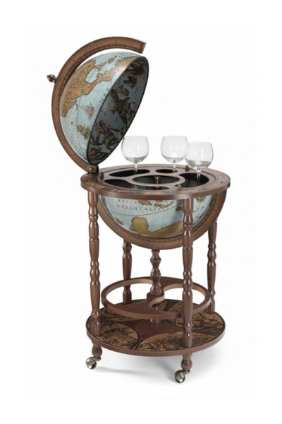 Genel Markalar Minerva Blue Ocean Bar Küre – Tekerlekli Şık Tasarım