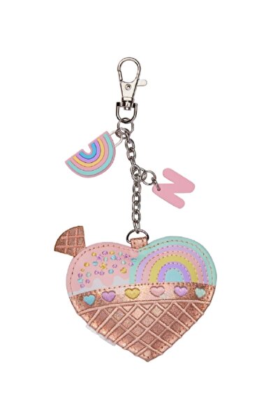SMIGGLE Heart Alphabet Keychain Letter''N''