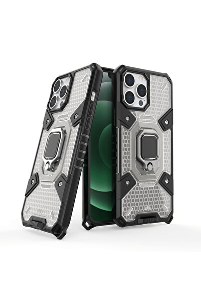 Atlas Husa pentru APPLE iPhone 13 Pro Max - Capsule Ring (Negru)