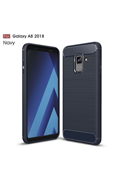 Atlas Θήκη για SAMSUNG Galaxy A5 2018 / A8 2018 - Luxury Carbon TSS, Navy Blue