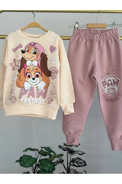 ARBİ kids Girl Child Paw Patrol Long-Sleeve Two Yarn Seasonal Set