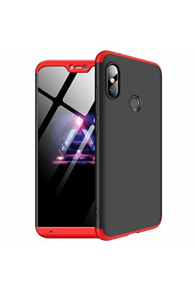 Atlas Husa XIAOMI Mi A2 - 360 Grade Luxury Colorful TSS, Negru\Rosu
