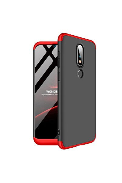 Atlas Θήκη NOKIA 6.1 (2018) - GKK 360 Πλήρης κάλυψη (Κόκκινο/Μαύρο)