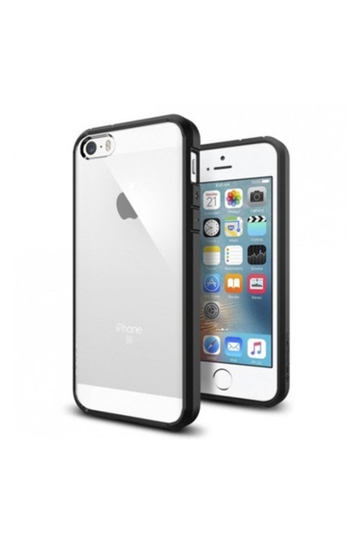 Atlas Husa APPLE iPhone 5\5S\SE - Hybrid Metal (Negru)