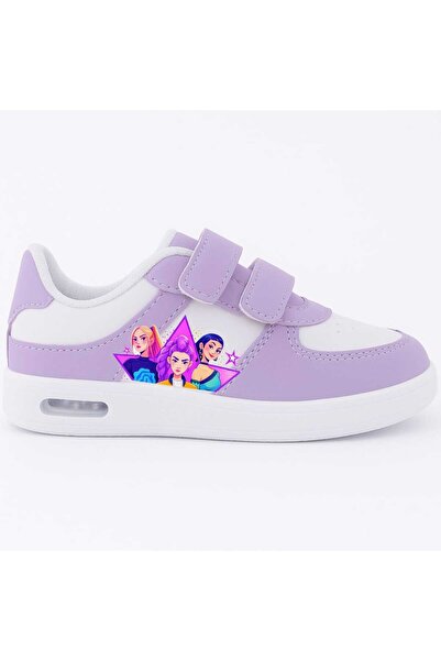 LİASSHOES Cute K-Pop Demon Hunters with Lights Demon Hunters Girls Printed Girls' Sports Shoes