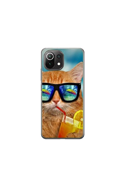 Atlas Husa personalizata tip carcasa Xiaomi Mi 11 Pro, Cool Cat, , S1D1M0031