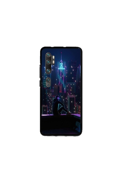 Atlas Husa personalizata tip carcasa Xiaomi Mi Note 10 Lite, Neon City, , S1D...