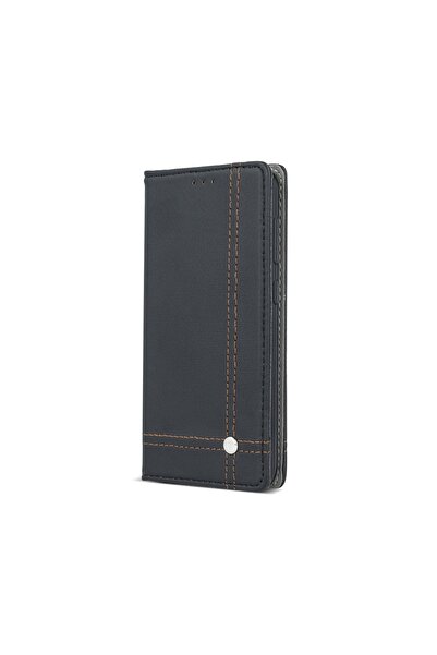 Atlas Θήκη SAMSUNG Galaxy J3 2016 - Leather Focus TSS, Μαύρη με Καφέ