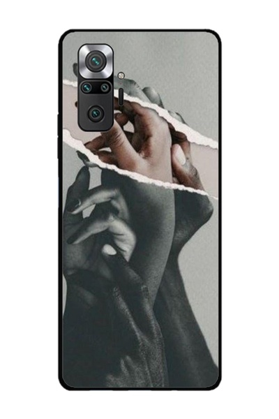 Atlas Husa personalizata tip carcasa Xiaomi Redmi Note 10, Black and White Hands, , S1D1M0300