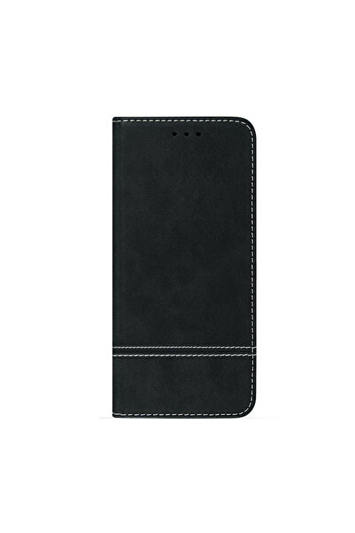 Atlas Husa LG K50S - Suede Book (Negru)