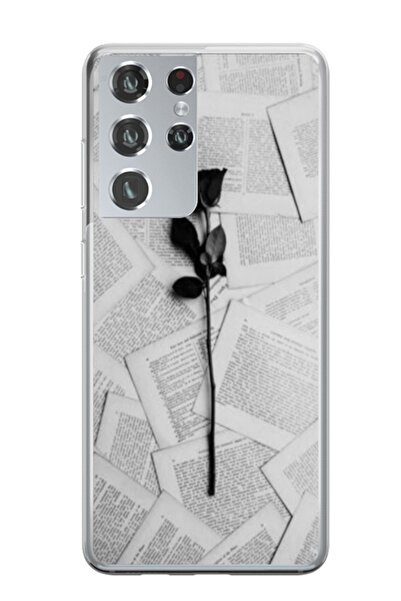 Atlas Husa personalizata tip carcasa Samsung Galaxy S21 Ultra, Black Rose, , ...